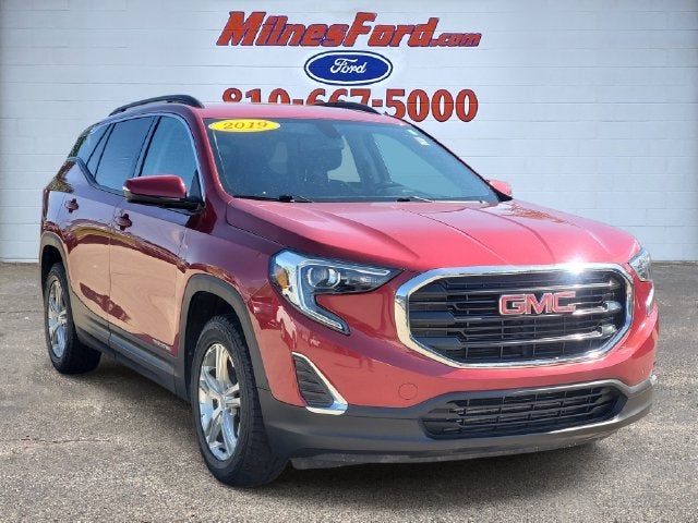 Used 2019 GMC Terrain SLE with VIN 3GKALTEV4KL398518 for sale in Lapeer, MI