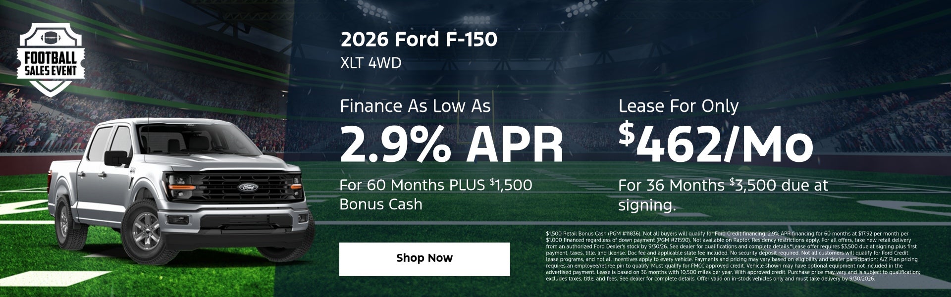 sep 2026 f-150