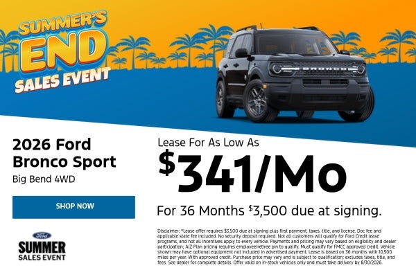 2026Ford Bronco Sport Big Bend 4WD