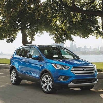 image of a blue Ford